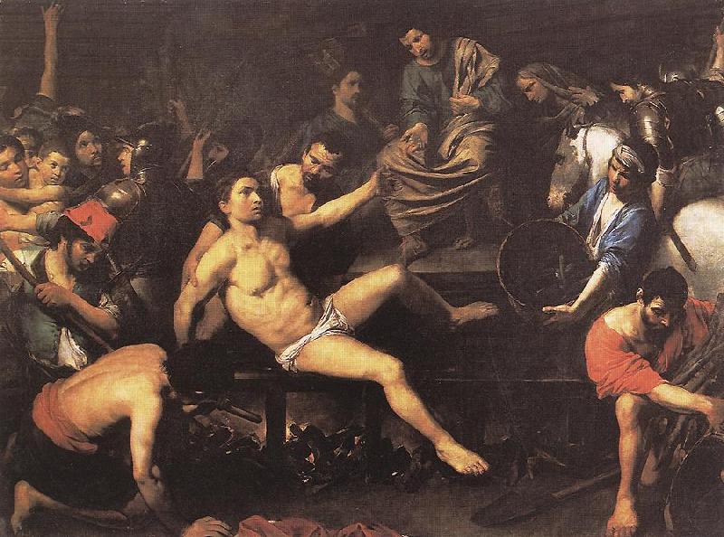 VALENTIN DE BOULOGNE Martyrdom of St Lawrence et china oil painting image